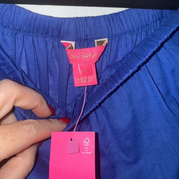 Lilly Pulitzer Shawnlee Elbow Sleeve Dress - Alba Blue S - Picture 7 of 10